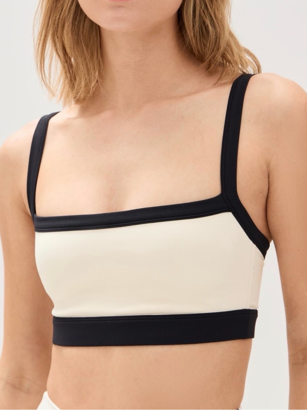 Splits59 Monah Rigor Bra cream and black XS